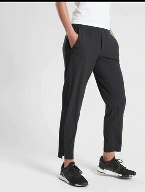 Athleta Brooklyn Mid Rise Ankle Pant - Size 16 Tall - Black